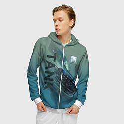 Толстовка 3D на молнии мужская Tank 500, цвет: 3D-белый — фото 2