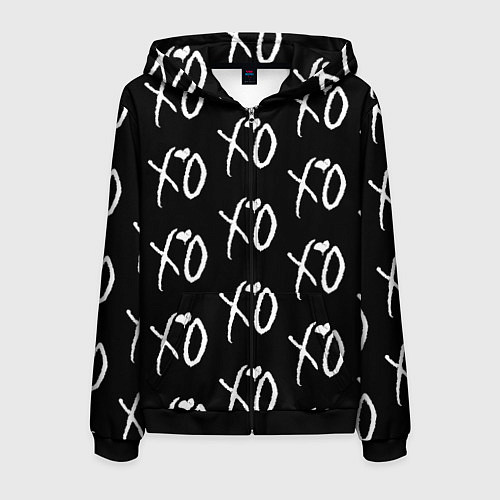 Мужская толстовка на молнии The Weeknd XO / 3D-Черный – фото 1