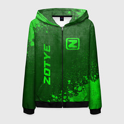 Мужская толстовка на молнии Zotye - green gradient вертикально