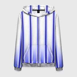 Толстовка 3D на молнии мужская Striped suit, цвет: 3D-меланж