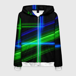 Мужская толстовка на молнии Color blue black green