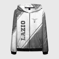 Мужская толстовка на молнии Lazio - white gradient вертикально