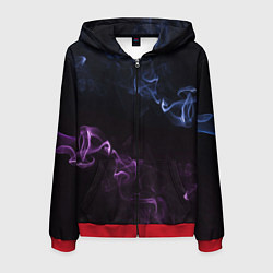 Мужская толстовка на молнии Color black blue pink