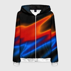 Толстовка 3D на молнии мужская Multicoloured, цвет: 3D-белый