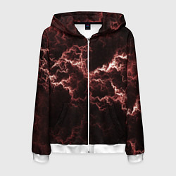 Мужская толстовка на молнии Lightning red