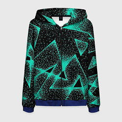 Мужская толстовка на молнии The triangle is light blue