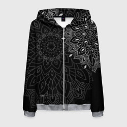 Мужская толстовка на молнии Солнечный узор