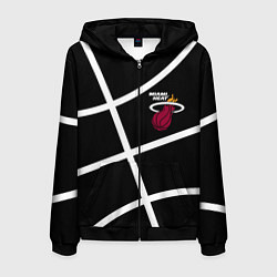 Мужская толстовка на молнии Майами Хит - баскетбольный линии