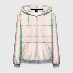 Мужская толстовка на молнии Color white stripes