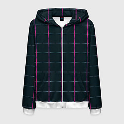 Мужская толстовка на молнии Color black stripes
