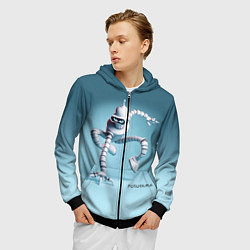 Толстовка 3D на молнии мужская Spider Bender - meme, цвет: 3D-черный — фото 2