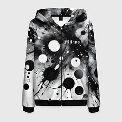 Толстовка 3D на молнии мужская Abstract fantasy pattern - Milano, цвет: 3D-черный