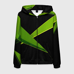 Мужская толстовка на молнии Geometric neon
