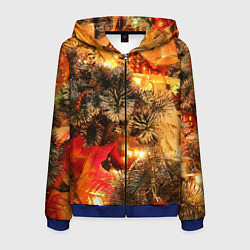 Мужская толстовка на молнии Атмосфера Рождества