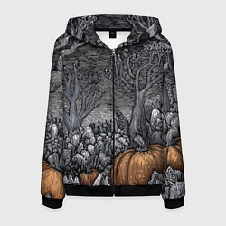 Мужская толстовка на молнии Осенние шалости духов