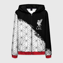 Мужская толстовка на молнии Liverpool краски текстура геометрия