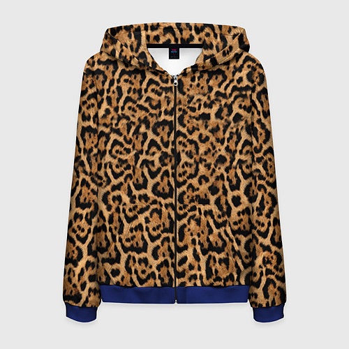 Мужская толстовка на молнии Jaguar / 3D-Синий – фото 1