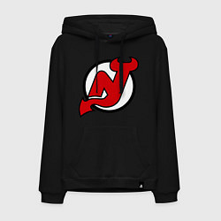 Толстовка-худи хлопковая мужская New Jersey Devils, цвет: черный