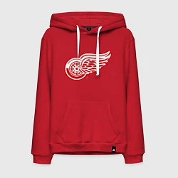 Толстовка-худи хлопковая мужская Detroit Red Wings, цвет: красный