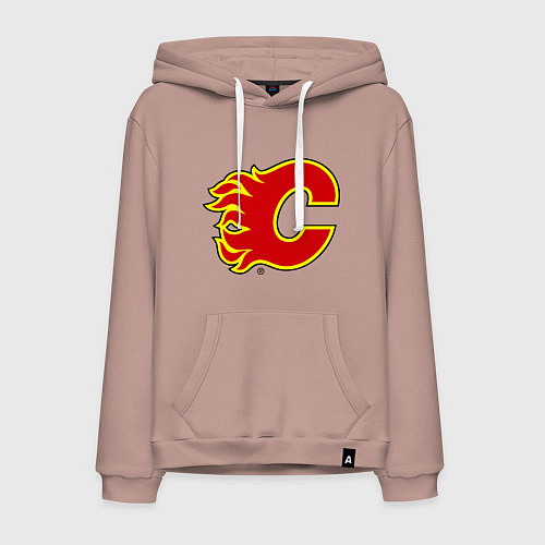 Мужская толстовка-худи Calgary Flames / Пыльно-розовый – фото 1