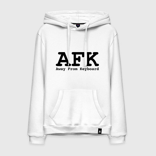 Мужская толстовка-худи AFK: Away From Keyboard / Белый – фото 1