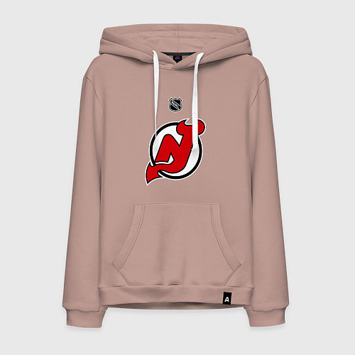 Мужская толстовка-худи New Jersey Devils: Kovalchuk 17 / Пыльно-розовый – фото 1