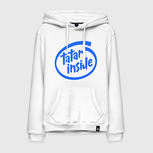 Мужская толстовка-худи Tatar inside / Белый – фото 1
