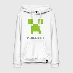 Мужская толстовка-худи Minecraft logo grey