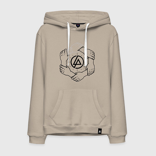 Мужская толстовка-худи Linkin Park: Brotherhood / Миндальный – фото 1