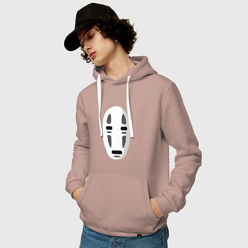 Мужская толстовка-худи Безликий Бог Каонаси / Пыльно-розовый – фото 3