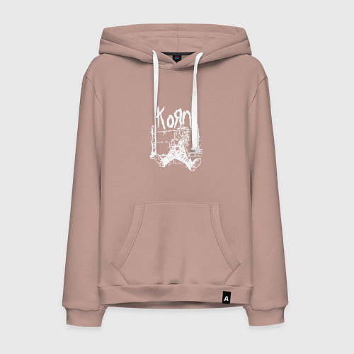 Мужская толстовка-худи Korn / Пыльно-розовый – фото 1