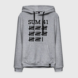 Толстовка-худи хлопковая мужская Sum 41: Days цвета меланж — фото 1