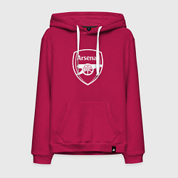 Толстовка-худи хлопковая мужская FC Arsenal, цвет: маджента