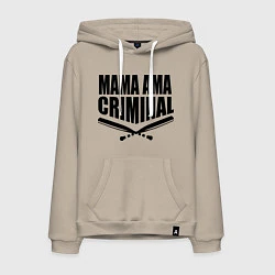 Мужская толстовка-худи Mama ama criminal