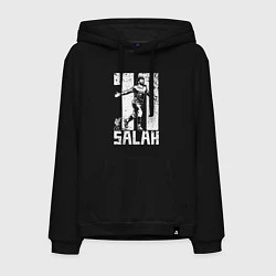 Толстовка-худи хлопковая мужская Salah 11, цвет: черный