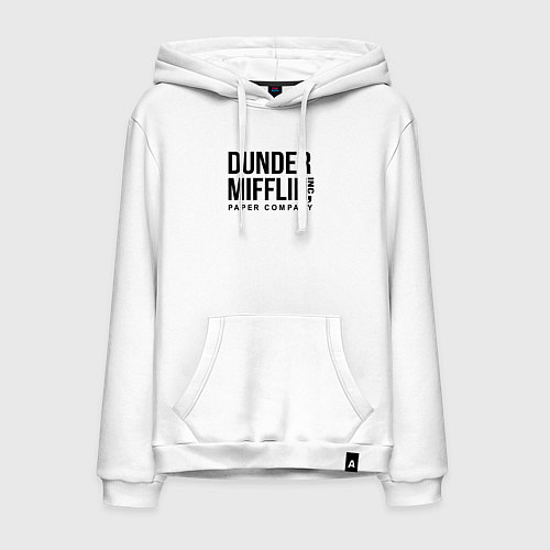 Мужская толстовка-худи Dunder Mifflin / Белый – фото 1