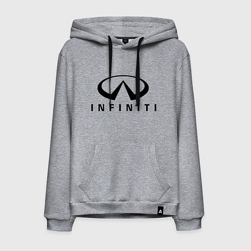Мужская толстовка-худи Infiniti logo / Меланж – фото 1
