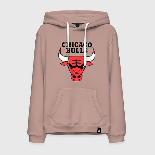 Мужская толстовка-худи Chicago Bulls / Пыльно-розовый – фото 1