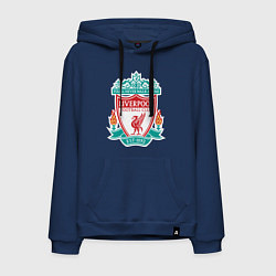 Толстовка-худи хлопковая мужская Liverpool FC, цвет: тёмно-синий