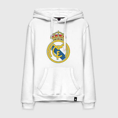 Мужская толстовка-худи Real Madrid FC / Белый – фото 1