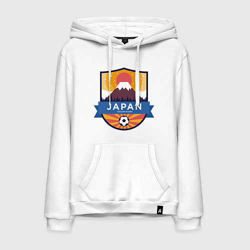 Мужская толстовка-худи Japan: Soccer badge / Белый – фото 1