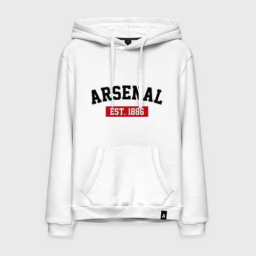 Мужская толстовка-худи FC Arsenal Est. 1886 / Белый – фото 1