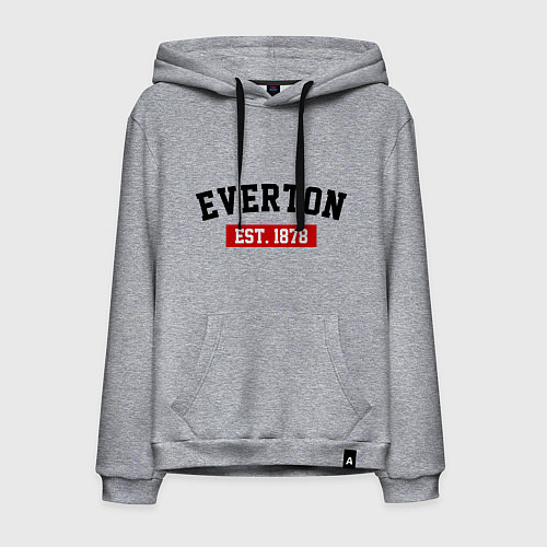 Мужская толстовка-худи FC Everton Est. 1878 / Меланж – фото 1