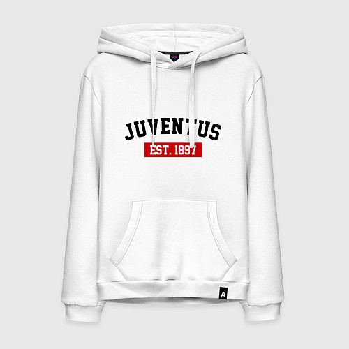 Мужская толстовка-худи FC Juventus Est. 1897 / Белый – фото 1