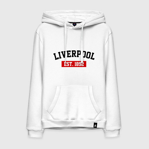 Мужская толстовка-худи FC Liverpool Est. 1892 / Белый – фото 1