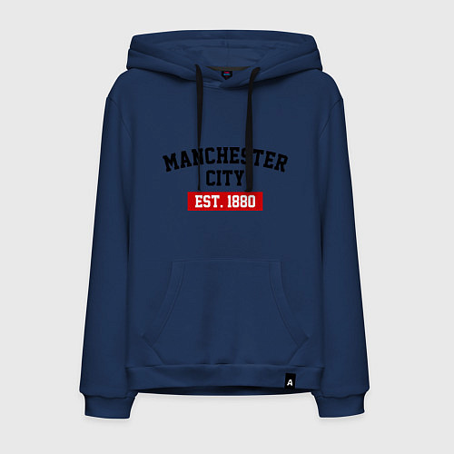 Мужская толстовка-худи FC Manchester City Est. 1880 / Тёмно-синий – фото 1