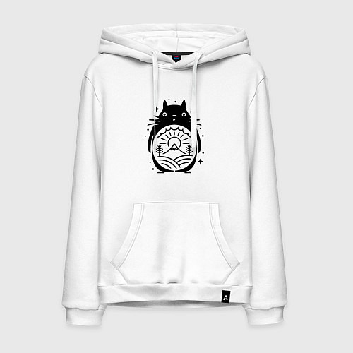 Мужская толстовка-худи Мой сосед Тоторо / Белый – фото 1
