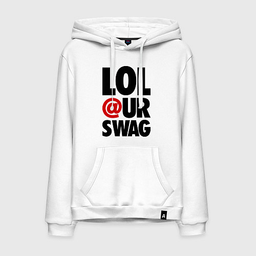 Мужская толстовка-худи Lol our Swag / Белый – фото 1