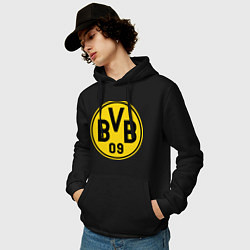Толстовка-худи хлопковая мужская BVB 09, цвет: черный — фото 2