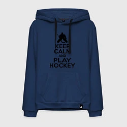 Мужская толстовка-худи Keep Calm & Play Hockey